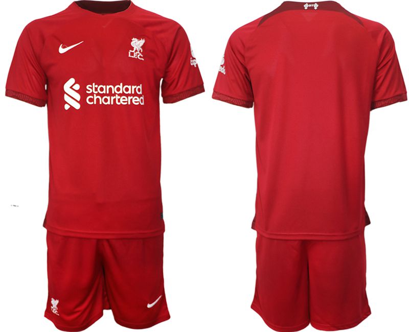 Men 2022-2023 Club Liverpool home red blank Soccer Jersey->customized soccer jersey->Custom Jersey